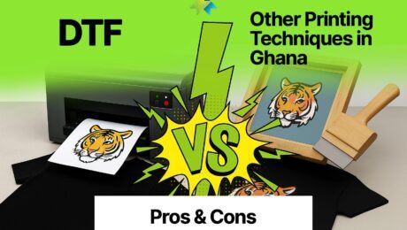 DTF-vs DTF printing on fabric in Ghana showing vibrant colors and detail